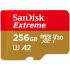Sandisk Extreme micro SDXC 256GB + ada
