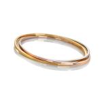 Hot Diamonds Pôvabný tricolor náramok s diamantom Trio DC219