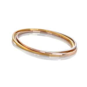 Hot Diamonds Pôvabný tricolor náramok s diamantom Trio DC219