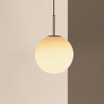 Audo TR Bulb, závesné svietidlo, 1-pl. svetlo, oceľ, sklo, biela