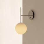 Audo TR Bulb Závesné nástenné svetlo, zástrčka, oceľovo sivá/biela