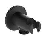 KFA Armatura KFA Armatura 845-053-81 - Okrúhly držiak sprchy s vývodom MOZA mosadz/matná čierna