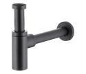 KFA Armatura KFA Armatura 600-003-81 - Okrúhly umývadlový sifón mosadz/matná čierna