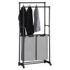 Stojan na oblečenie a kôš na bielizeň Autronic GD-176 BK