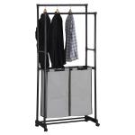 Stojan na oblečenie a kôš na bielizeň Autronic GD-176 BK