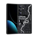 Puzdro Benks Dynamic City Magsafe Samsung Galaxy S25 Ultra, vzor Londýn - čierne
