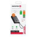 Swissten Powerbanka Voltbox 35W 20000 mAh s USB-C a Lightning káblom - Čierna