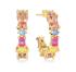 Sif Jakobs Pozlátené náušnice s farebnými kubickými zirkónmi Ivrea SJ-E12312-XCZ-YG