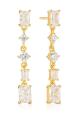 Sif Jakobs Visiace pozlátené náušnice s kubickými zirkónmi Ivrea SJ-E12320-SK-YG
