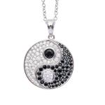 Oliver Weber Pôvabný náhrdelník s kryštálmi Jin a Jang Dualism 12452