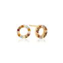 Sif Jakobs Pozlátené náušnice s farebnými kubickými zirkónmi Biella SJ-E337-ACZ-YG