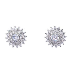 Oliver Weber Luxusné náušnice kôstky s kryštálmi Laurels 23175