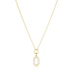 Sif Jakobs Luxusný pozlátený náhrdelník s kubickými zirkónmi Capizzi SJ-N42230-SK-YG