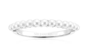Sif Jakobs Pôvabný strieborný s pravými perlami Ellera SJ-R2869-P 52 mm