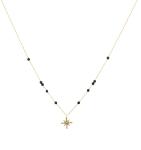 Pierre Lannier Pozlátený náhrdelník s korálkami Hviezda Australe BJ22A0231