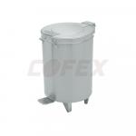 Nerezový odpadkový kôš, 90 l – nášľapný