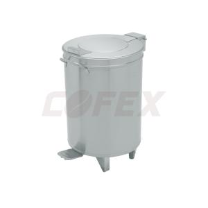 Nerezový odpadkový kôš, 90 l – nášľapný