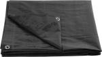 Nepremokavá krycia plachta Tarpaulin 2x2 m, 200 g/m², antracit, s okami