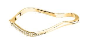 Morellato Pevný vlnitý náramok s kryštálmi Design SAYP19 6 cm