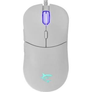 WHITE SHARK Herná myš Bagdeamus biela