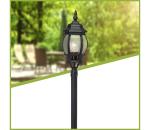 Brilliant Brilliant - Vonkajšia lampa ISTRIA 1xE27/60W/230V 112 cm IP23 čierna