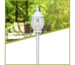 Brilliant Brilliant - Vonkajšia lampa ISTRIA 1xE27/60W/230V 112 cm IP23 biela