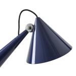 Stolová LED lampa Tom Dixon Pose, indigová farba, výška 25 cm