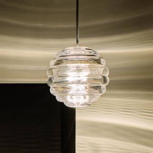 Tom Dixon LED závesné svietidlo Press Sphere, Ø 14 cm, transparentná