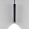 Závesné svietidlo CAN, čierne, výška 35 cm, Ø 6 cm, kov, GU10