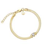 Rosefield Romantický pozlátený náramok Hádok JBSWG-J1010