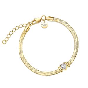 Rosefield Romantický pozlátený náramok Hádok JBSWG-J1010