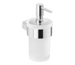 Gedy Gedy - Nástenný dávkovač mydla PIRENEI 110 ml mliečne sklo/lesklý chróm