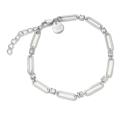 Rosefield Slušivý oceľový náramok s kryštálmi Round JBRCS-J1025