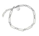 Rosefield Slušivý oceľový náramok s kryštálmi Round JBRCS-J1025