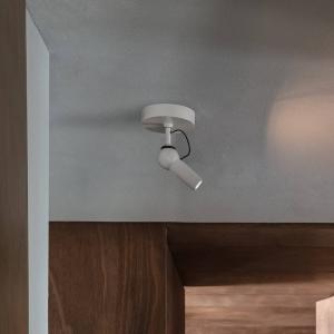 kdln LED stropné svietidlo Bird, biele, Ø 11 cm, kov