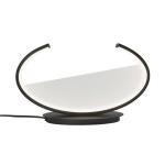 Stolová LED lampa Adele, výška 22 cm, čierna, kov