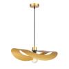 Závesné svietidlo Mas, zlatá farba, Ø 50 cm, kov