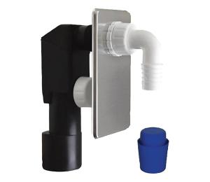 Bruckner Bruckner - Práčkový sifón na podomietkovú inštaláciu DN40/50 leštená nerez