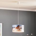 Tlačené závesné svietidlo Horses