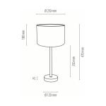 Stolová lampa Pfau, Ø 25 cm, zelená