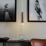 Závesné svietidlo Jazz, 1-plameňové, chróm