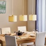 Závesné svietidlo Corralee, sivé, 3-plameňové