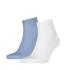 CALVIN KLEIN - ponožky 2PACK CK Jeans blue & white s logom