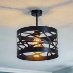 Stropné svietidlo Modul Frez Ø 30 cm, čierne