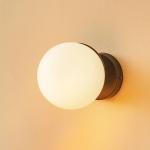 Nástenné svetlo Sfera 1-pl. sklo/čierna