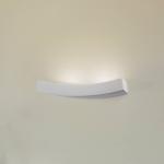 Nástenné svetlo Lino z keramiky, zakrivený tvar