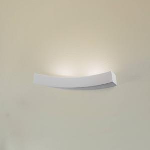 Nástenné svetlo Lino z keramiky, zakrivený tvar