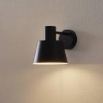 Nástenné svetlo Dunka z kovu, 1-plameňové, čierne