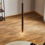 Závesné svietidlo Sopel Laser, 1-pl., čierne