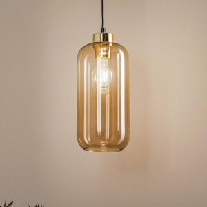 Závesné svietidlo Marco Green, 1-pl., hnedé